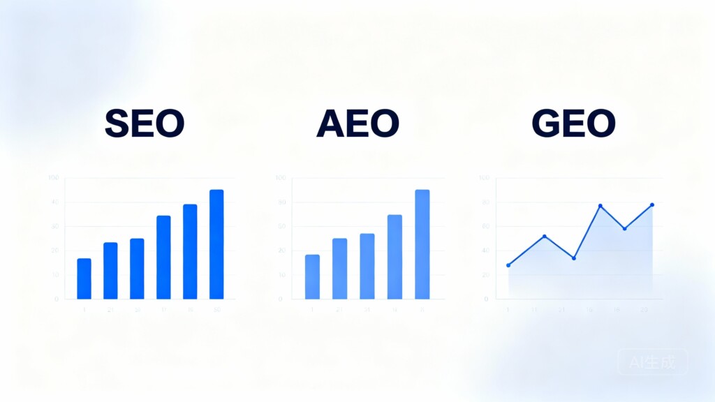 什么是SEO、AEO和GEO的区别?